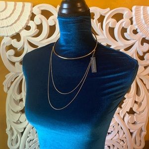 Vince Camuto draped chain collar necklace NWT